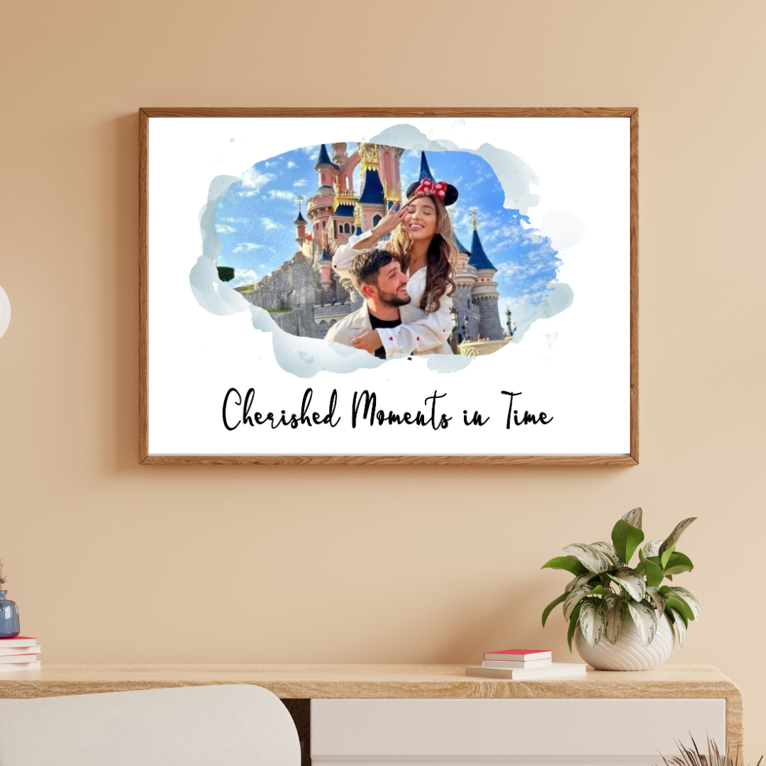 Personalised Water-Colour Splash Photo Poster (A3) - All Custom