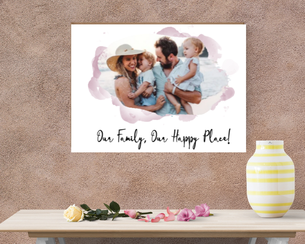 Personalised Water-Colour Splash Photo Poster (A3) - All Custom