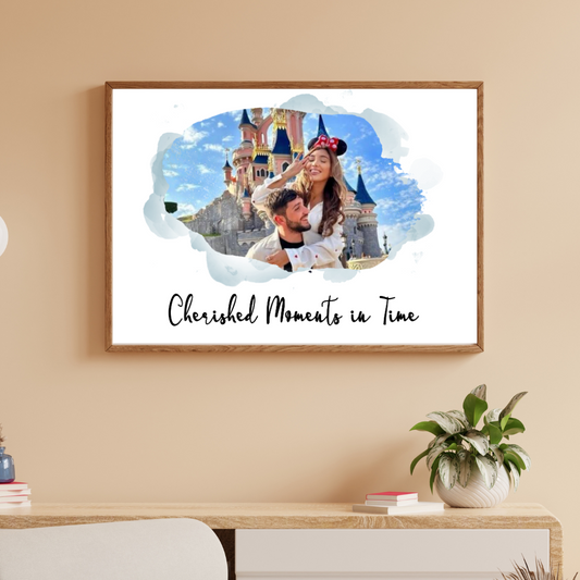 Personalised Water-Colour Splash Photo Poster (A3) - All Custom