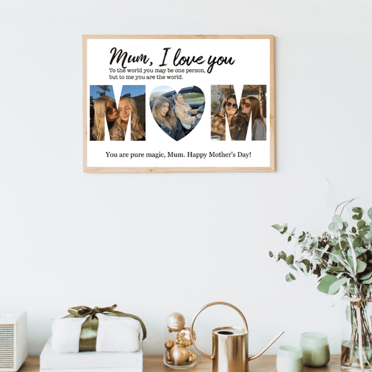 Personalised MUM Photo Poster (A3) - All Custom