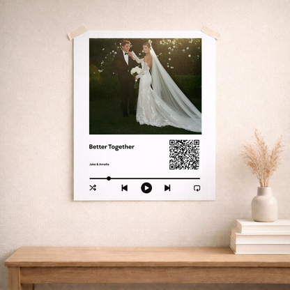 Personalized QR Song Poster