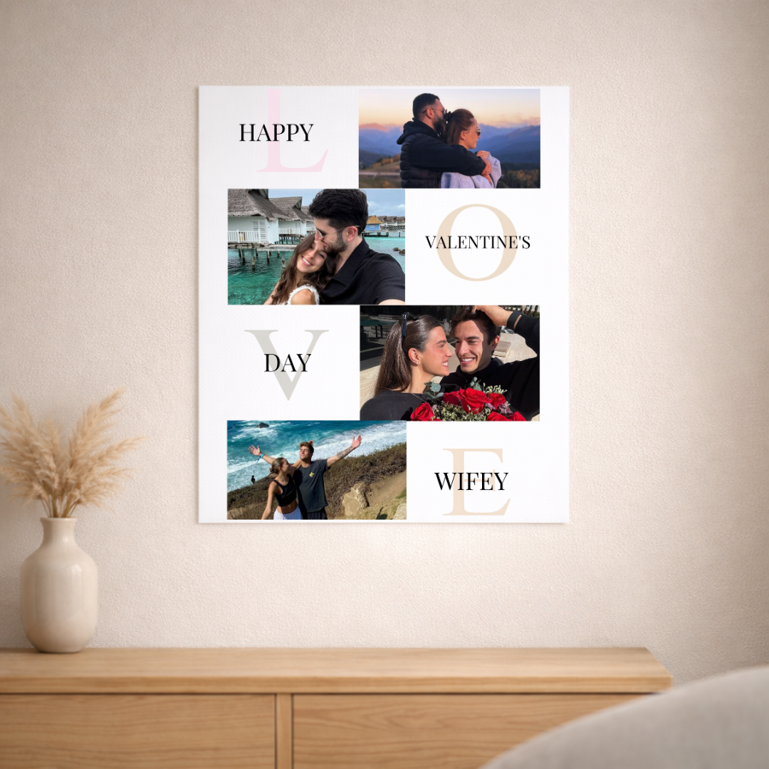 Personalized Happy Valentine’s Day Photo Collage