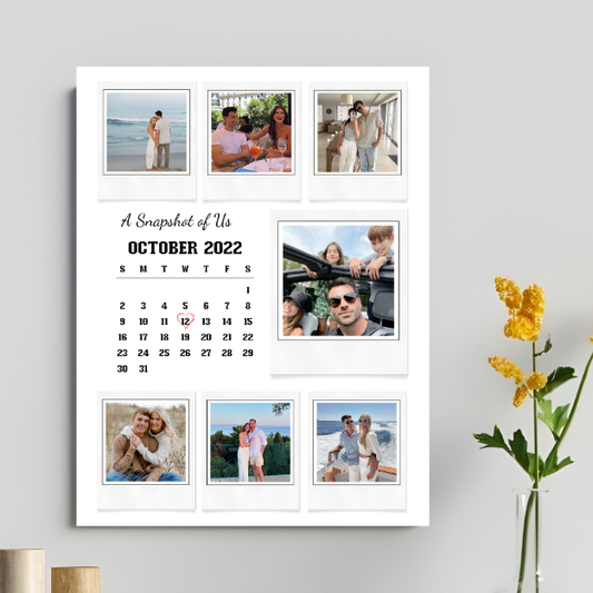 Personalized Photo Calendar Poster